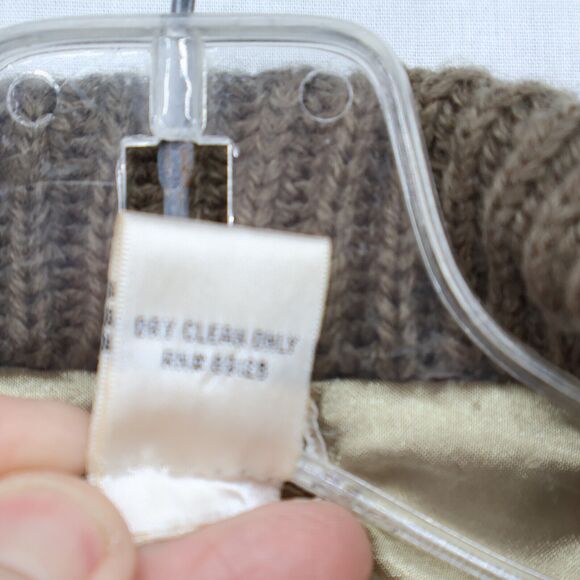 Avalin Waterfall Chunky Knit Cowl Neck Sweater Women's XL Green Gothic Gorpcore - Picture 9 of 10